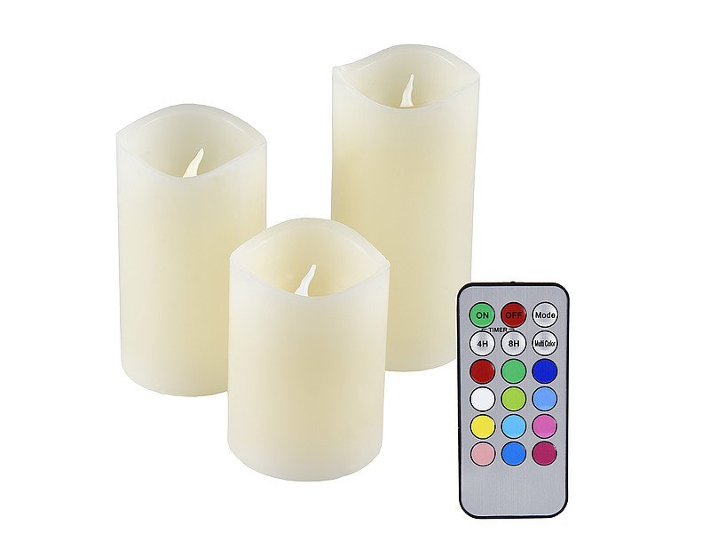 Olympia Ioio Led-Wachskerzen Set Led 48 3er Set