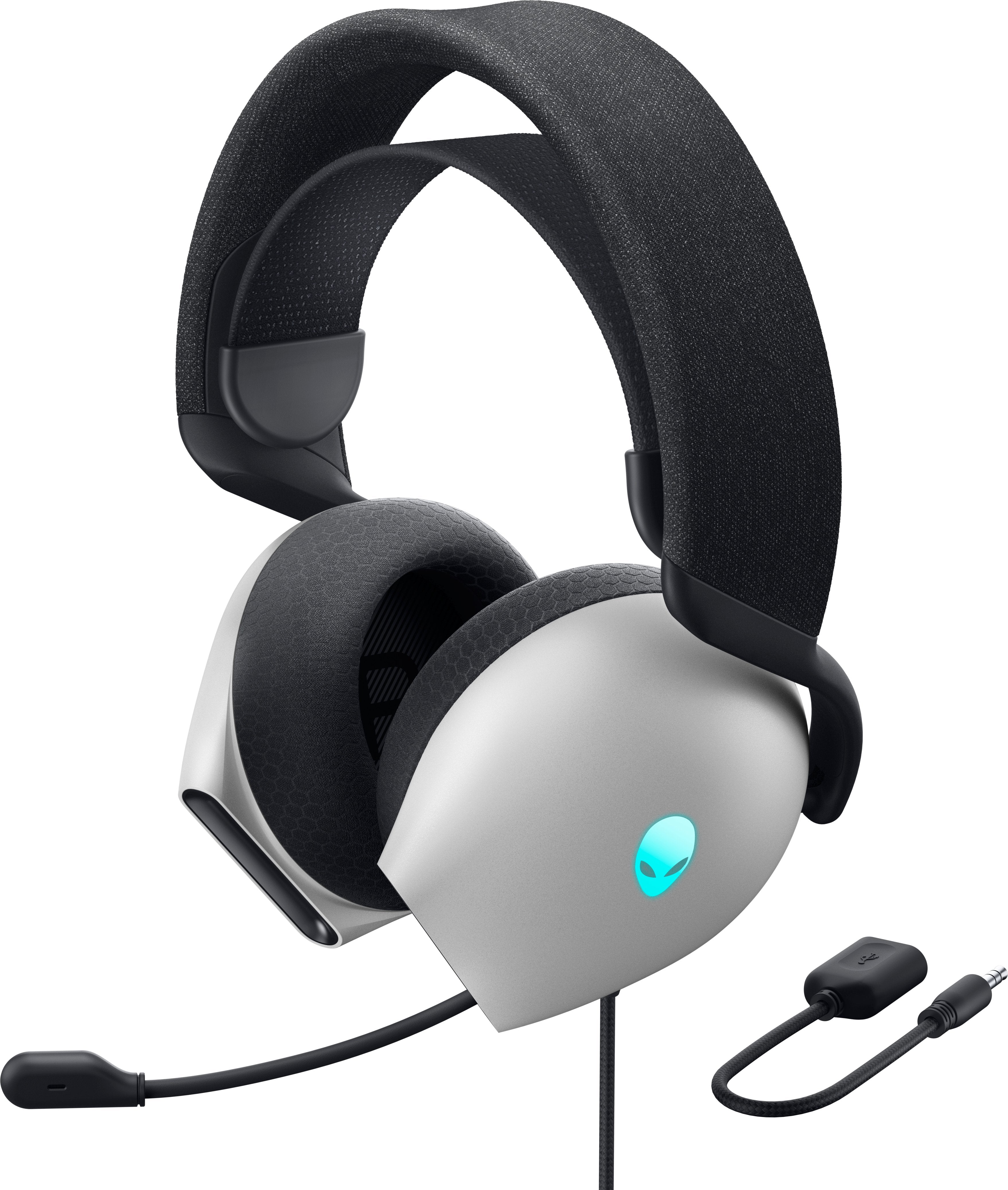 Dell Cascos Alienware Wired Gaming  - Aw520h (Lunar Light)