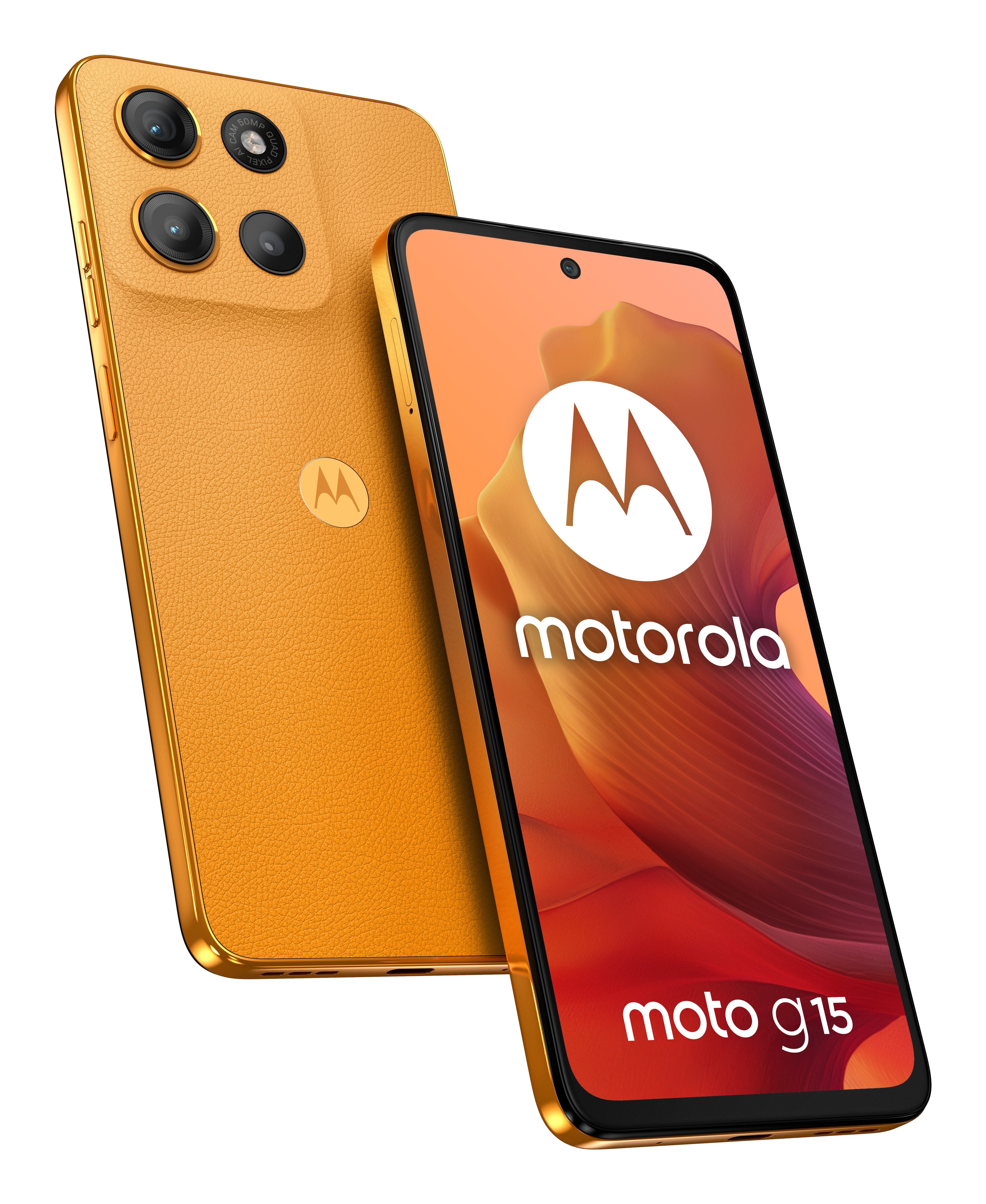 EAN 0840023283253 - Motorola moto g15 17,1 cm (6.72") SIM doble Android 15 4G USB Tipo C 8 GB 128 GB 5200 mAh Naranja imagen 1