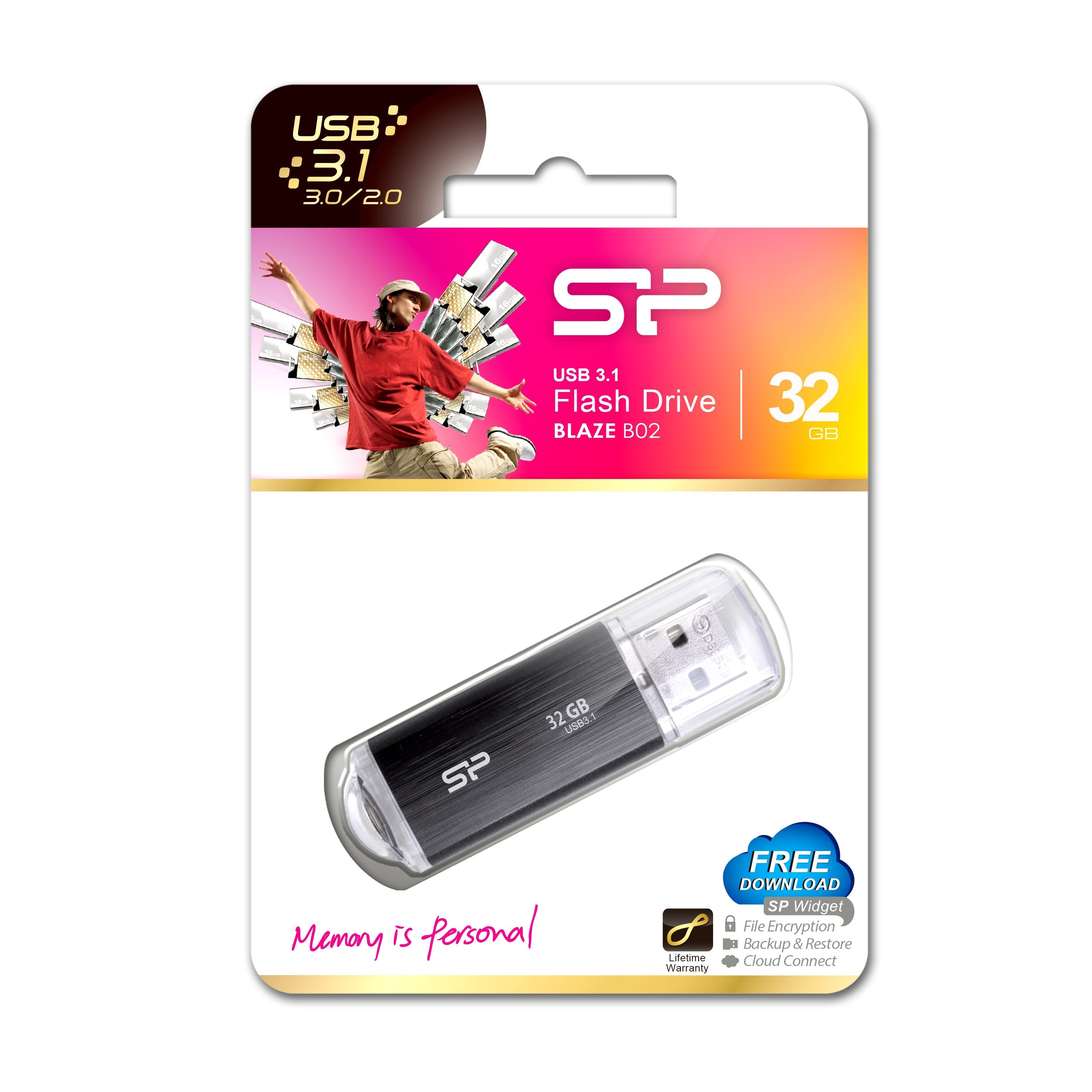 EAN 4712702646467 - Silicon Power Blaze B02 unidad flash USB 32 GB USB tipo A 3.2 Gen 1 (3.1 Gen 1) Negro imagen 6