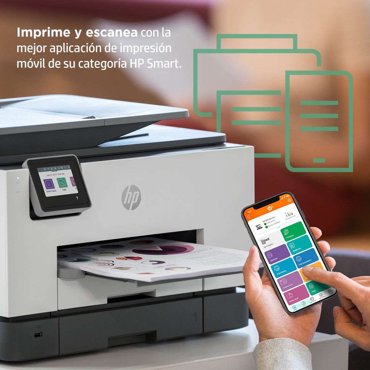 EAN 0195161213526 - HP OfficeJet Pro 9022e All-in-One Prntr Inyección de tinta térmica A4 4800 x 1200 DPI 24 ppm imagen 7