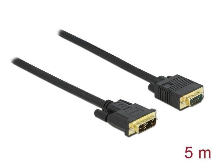 Delock Cable Dvi 12+5 Stecker Zu Vga Stecker 5 M