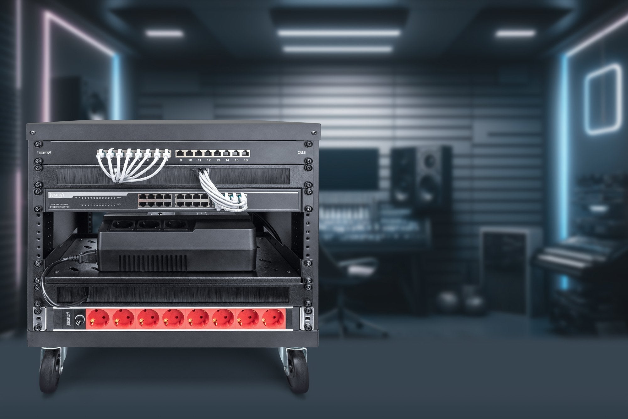 EAN 4016032490302 - Digitus DN-48000 armario rack 8U Rack o bastidor independiente Negro imagen 6