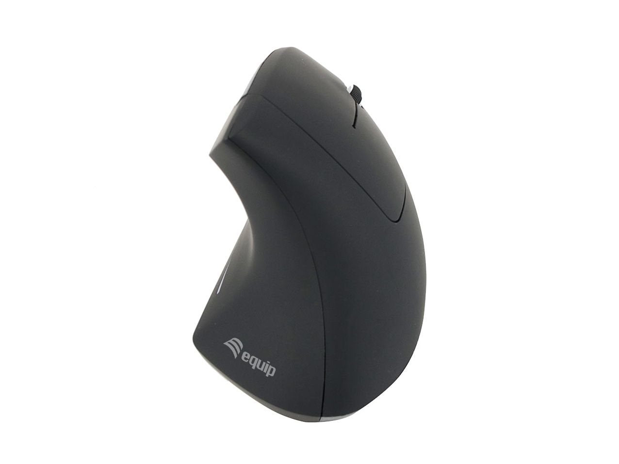 Raton  Wireless Ergonomico 2 Botones 1600dpi Equip Life  Color Negro