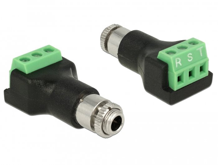 Delock Adaptador Terminalblock > Jack Estéreo 3,5mm Hembra 3 Pin