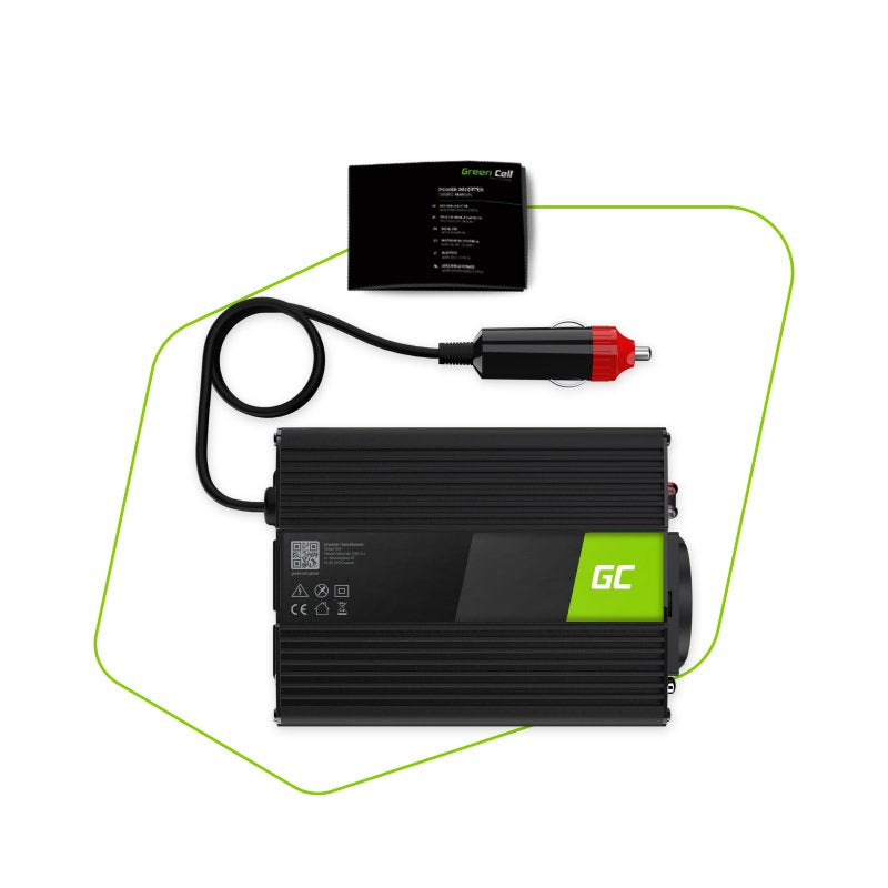 Convertidor De Tension Para Coche Green Cell ® 24v Para 230v, 150w / 300w