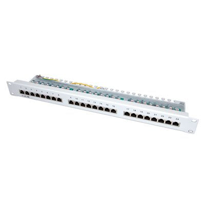 Value Kat.5e Class D 48.26cm 19zoll-Patchpanel 24p Geschirmt Grau
