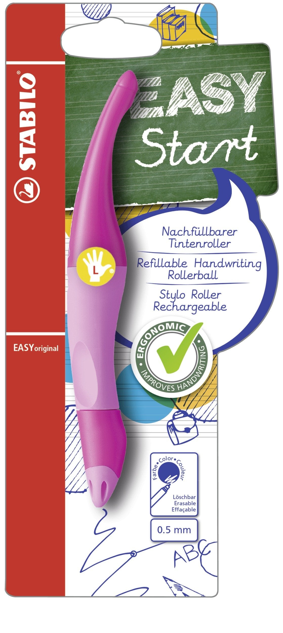 Stabilo Easyoriginal Bolígrafo Roller 0.5 Mm Azul