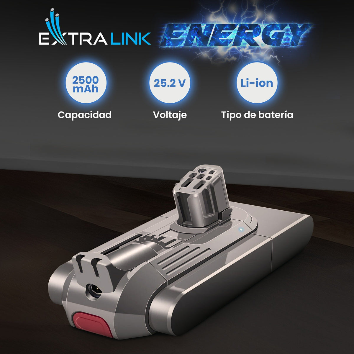EAN 5907207223001 - Extralink BATERIA DYSON, V12 25.2V 2500MAH Batería Aspiradora sin cables imagen 16