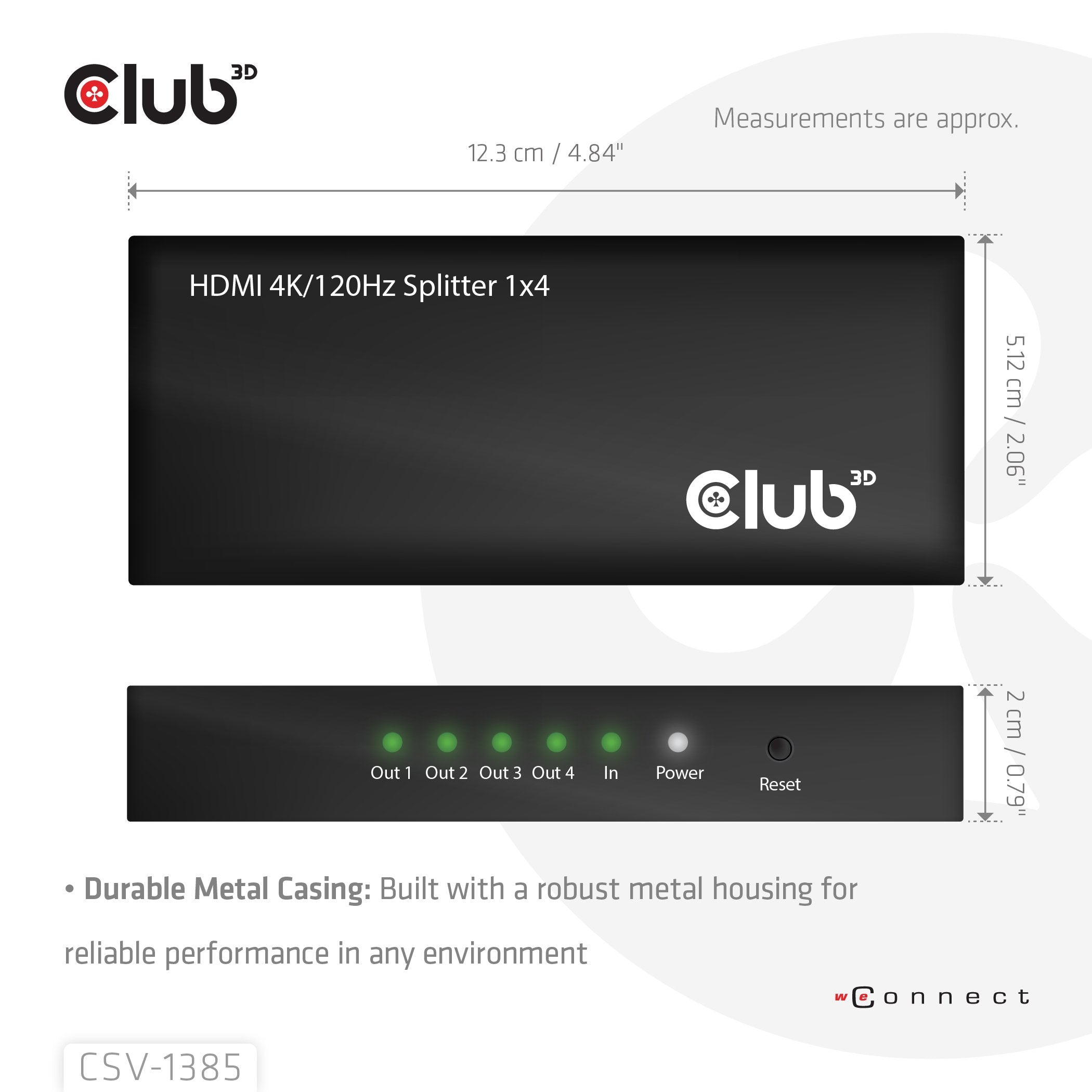EAN 8719214473198 - CLUB3D Umschalter 4x HDMI imagen 3