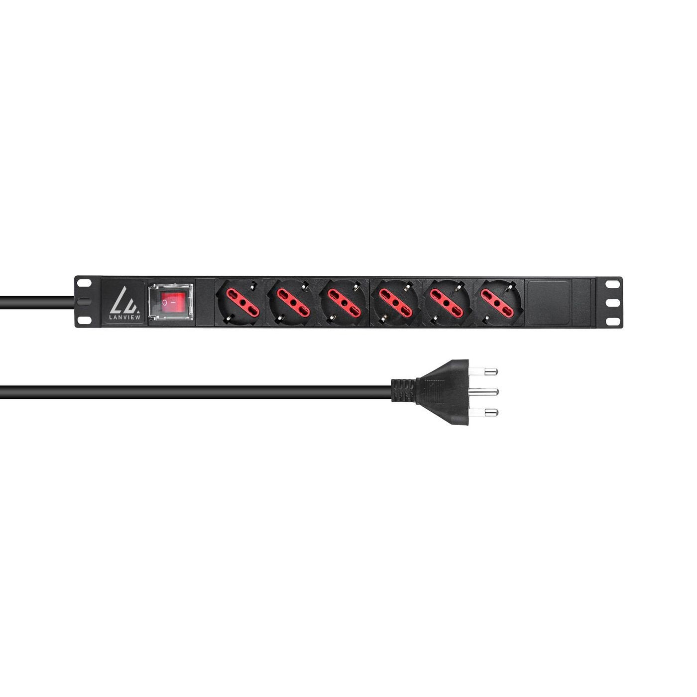 Lanview Lvr-2mit-Sw-It6 Unidad De Distribución De Energía [Pdu] 1u Negro