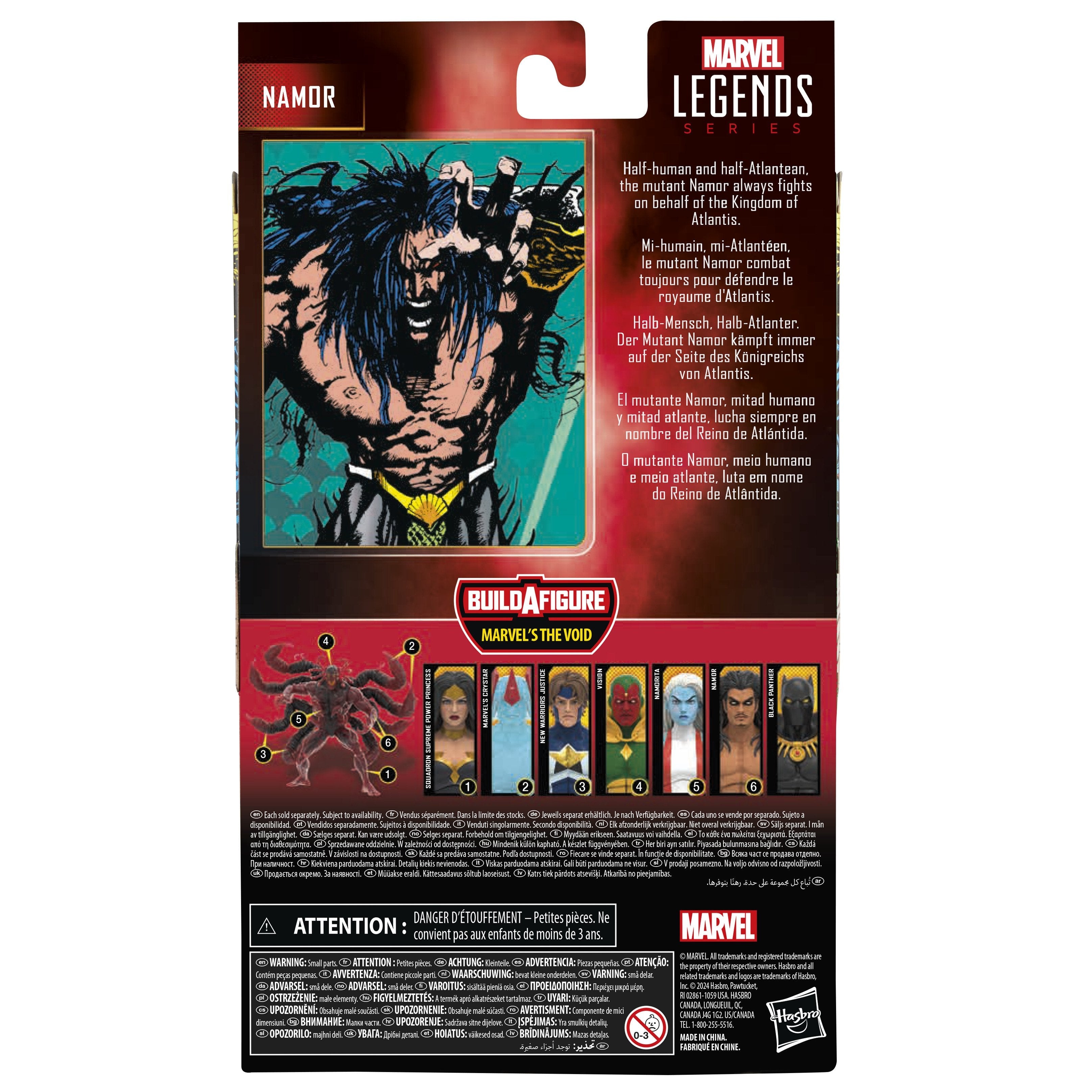 Figura Hasbro Marvel Legends Series Build A Figure Marvels The Void Crystar Namor