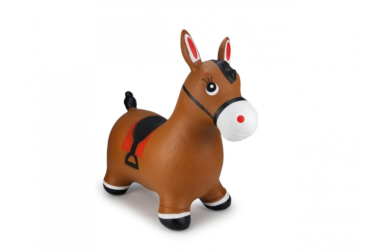 Caballo Saltarín Con Bomba De Aire Marrón Jamara