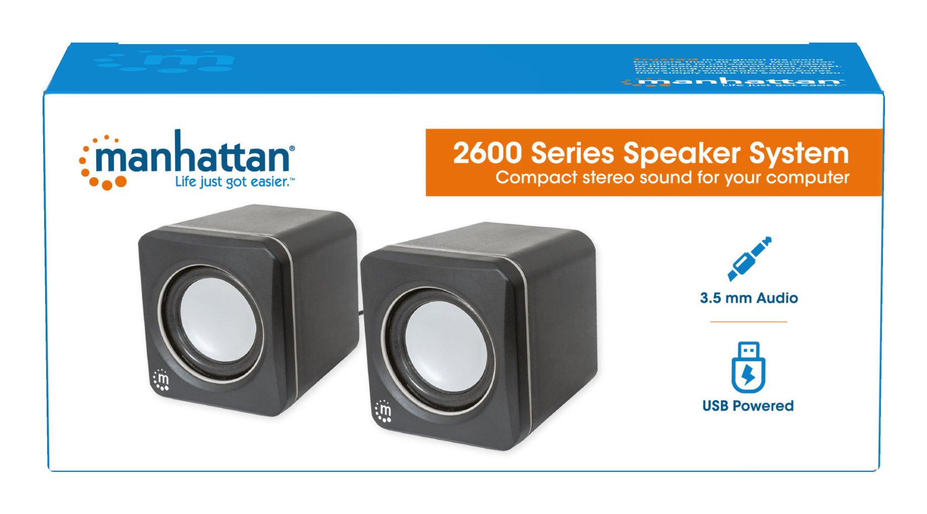 Manhattan Lautsprechersymem Usb 2 Lautsprecher Negro