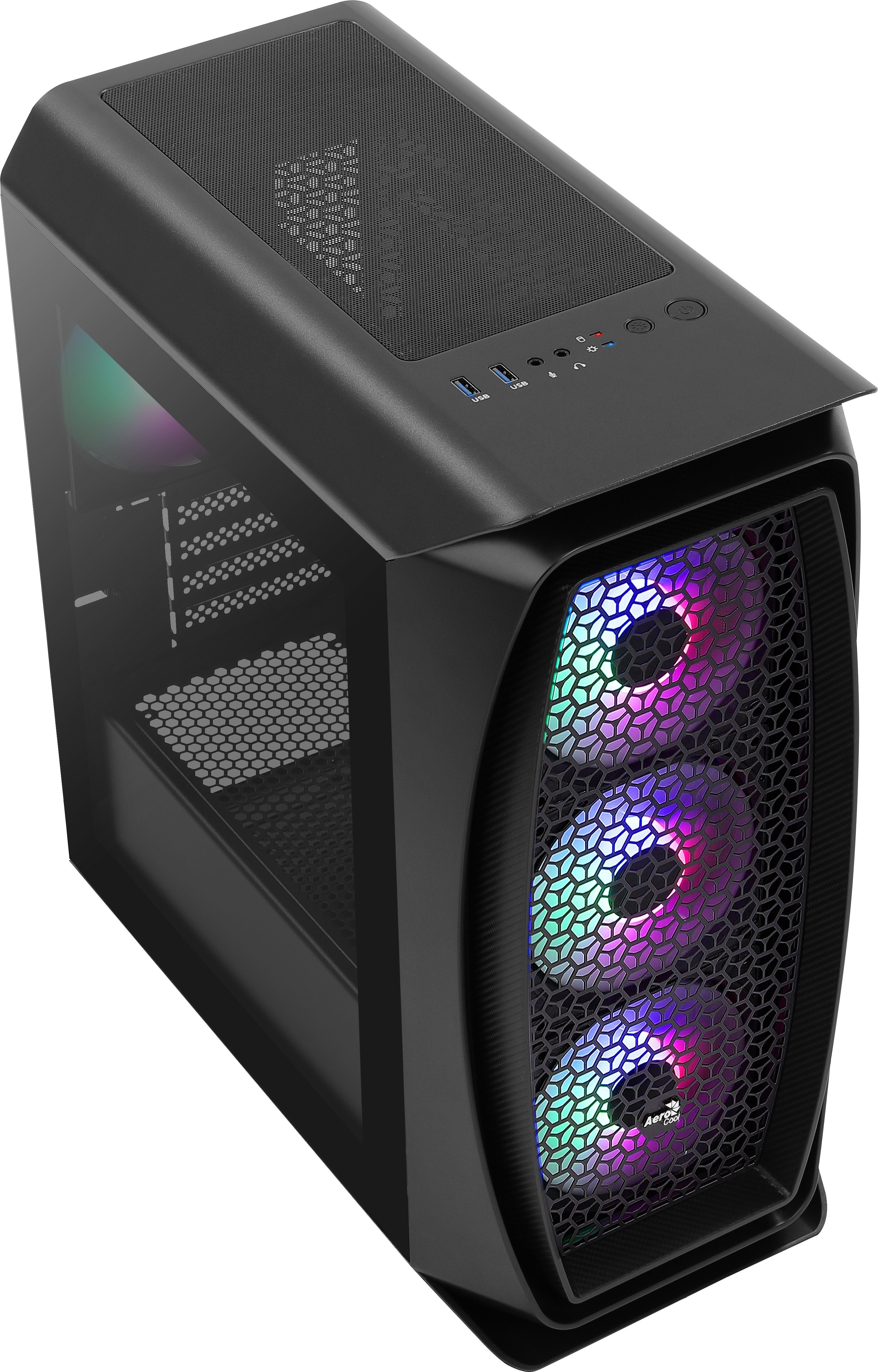 Caja Pc Aerocool Aero One Mini Frost Black Matx, 4x12