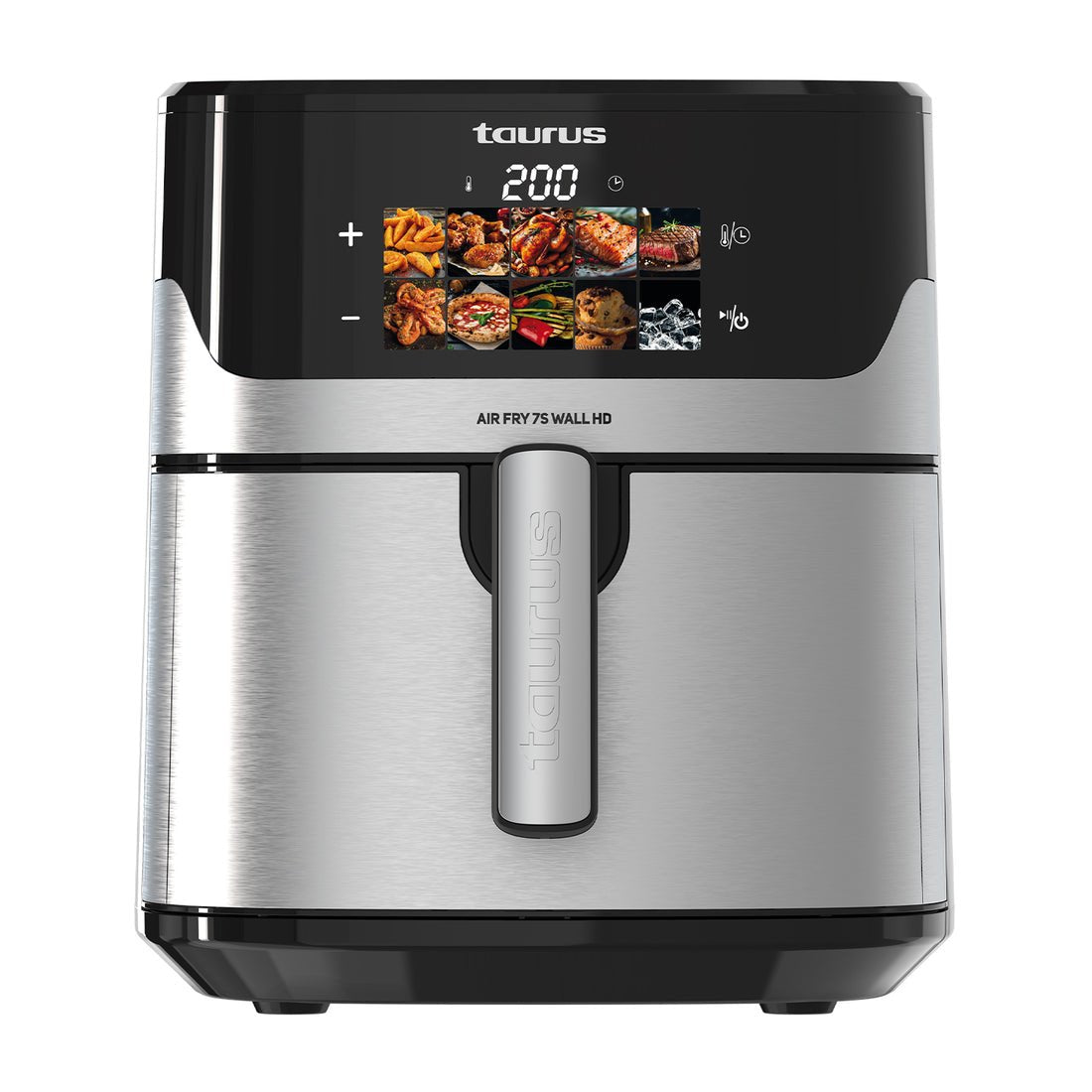 EAN 8414234730015 - Taurus AFA1601XD Doble 6,7 L Independiente 1600 W Freidora de aire caliente Acero inoxidable, Negro imagen 1