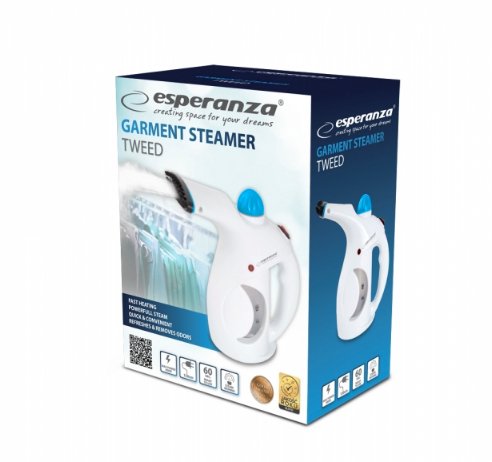 Vaporizador Manual De Prendas Esperanza Ehi006 Vaporizador De Ropa De Mano 0.2 L Negro, Azul, Blanco 800 W