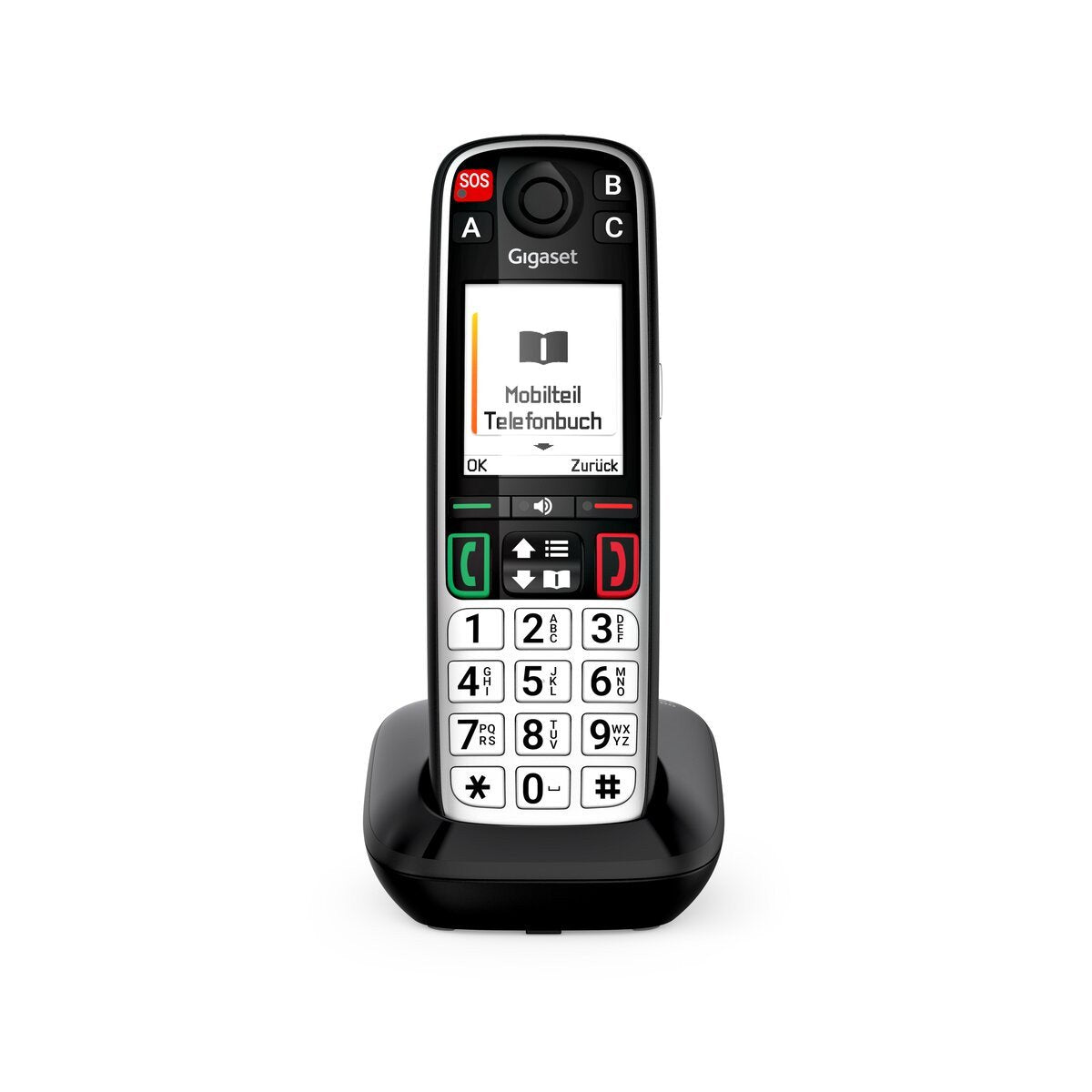 Gigaset Easy 500 Dect-Ladebasis Con 1 X Handset (Sos / Ls Life Style) - Negro