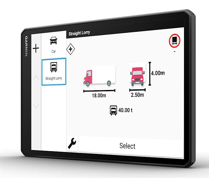 EAN 0753759335465 - Garmin dēzl LGV1020 navegador Fijo 25,6 cm (10.1") TFT Pantalla táctil 554 g Negro imagen 4