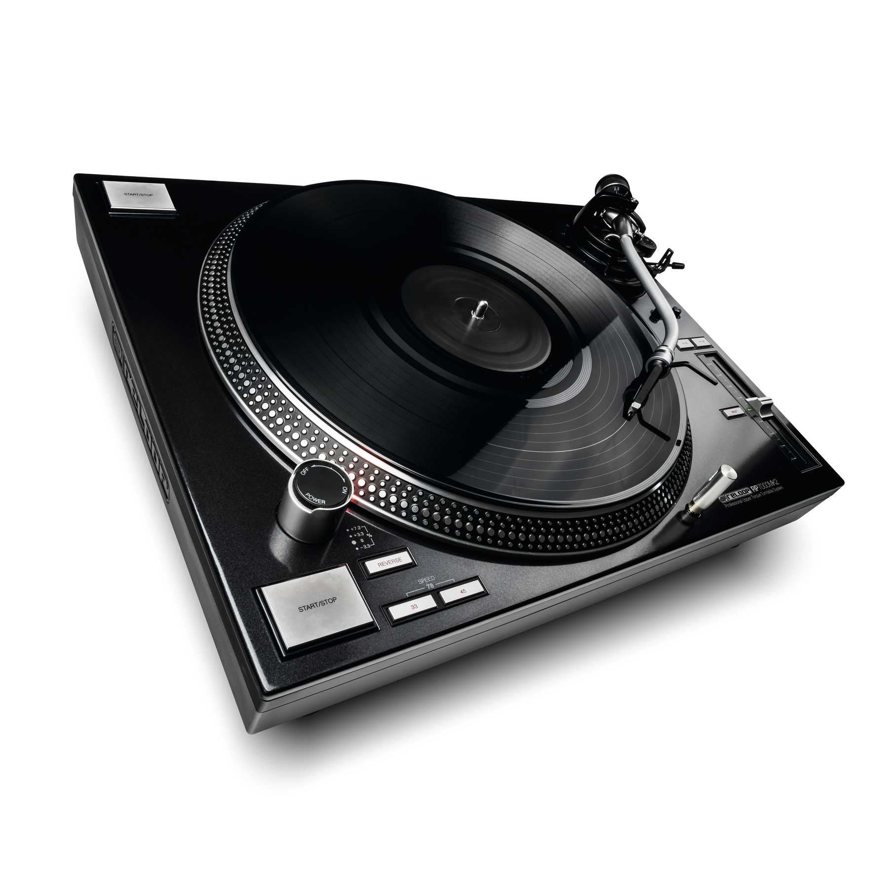 Tocadiscos Reloop Rp-7000 Mk2 - Plato Giratorio Para Dj, Negro
