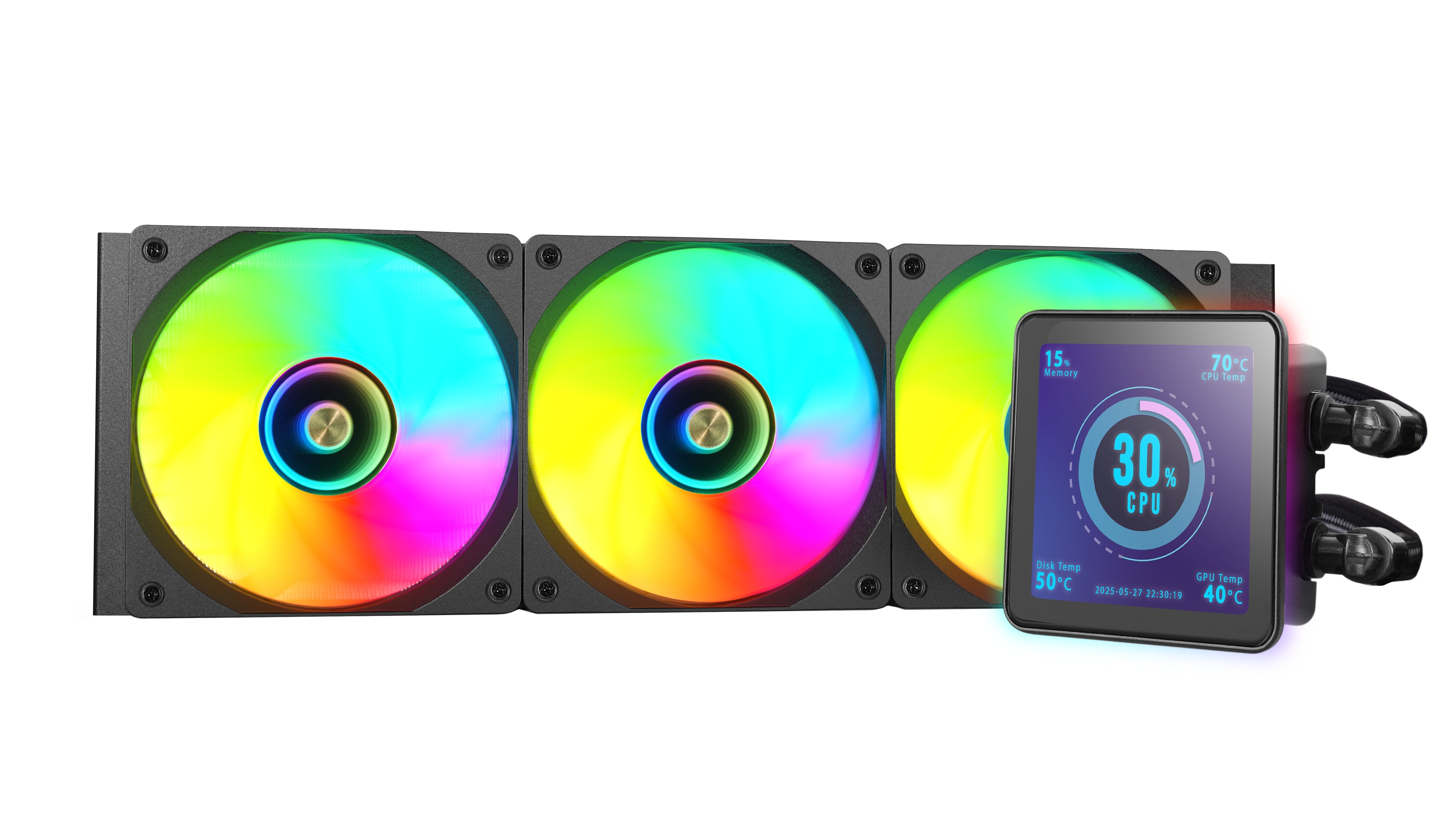 Refrigeración Líquida Cpu  Mars Gaming Ml-Visionpro360  Todo En Uno 12 Cm Negro 1 Pieza(S)