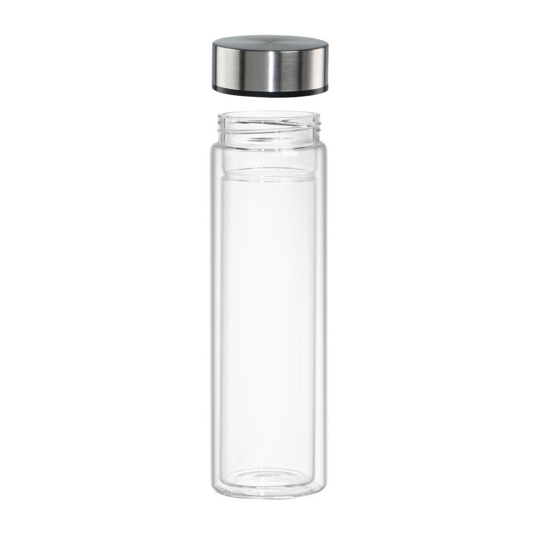 Hama Botella De Vidrio Con Tapa Protectora 450ml Para Calor + Frio 181598