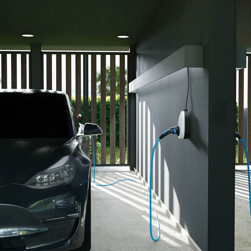 Go-E Charger Gemini, 22 Kw (32a Trifásico), Caja De Pared (Blanco/Negro, Sin Cable) Ch-04-22-51