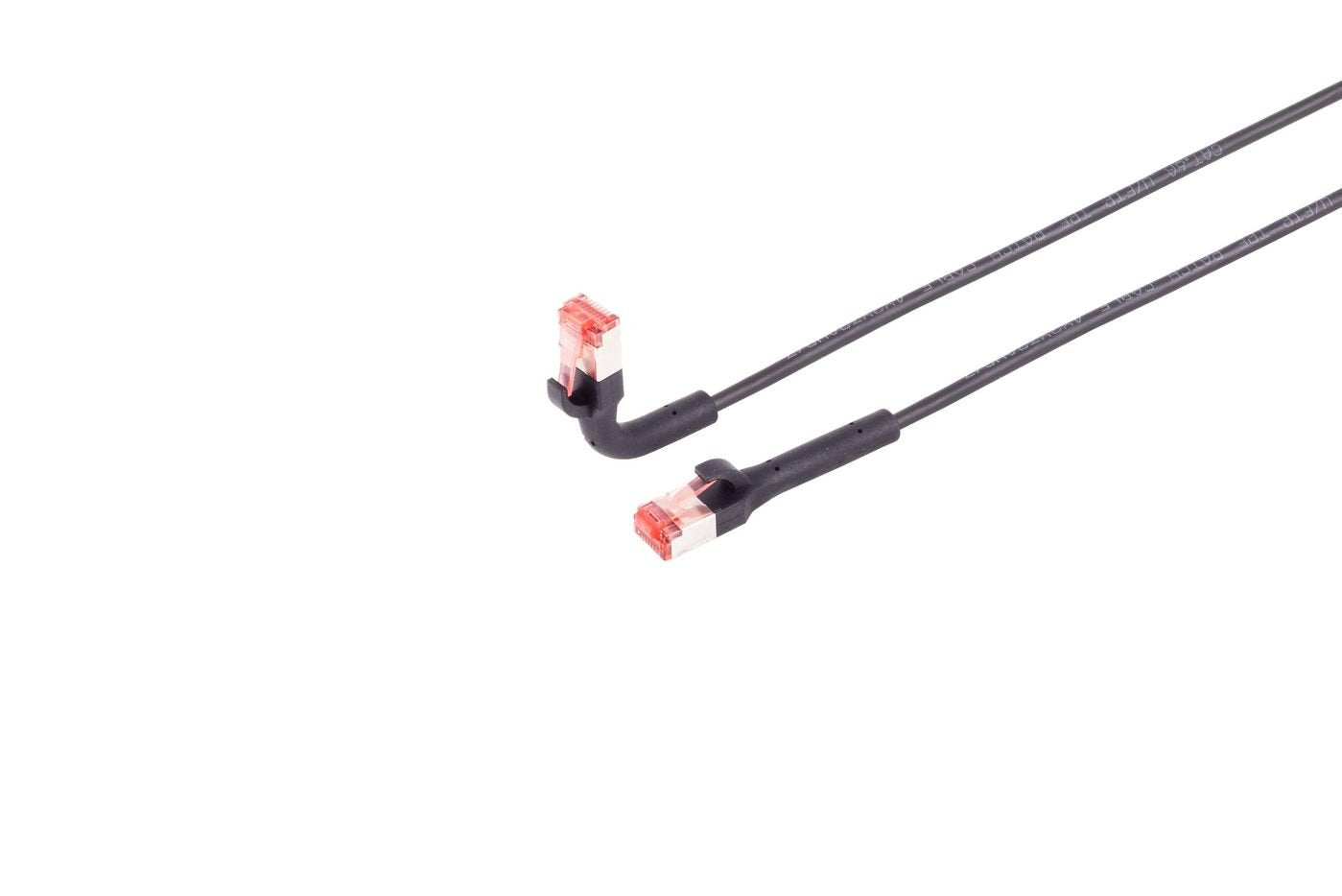 Cat6a U/Ftp 2m Black  Flex-Angle Network Cable