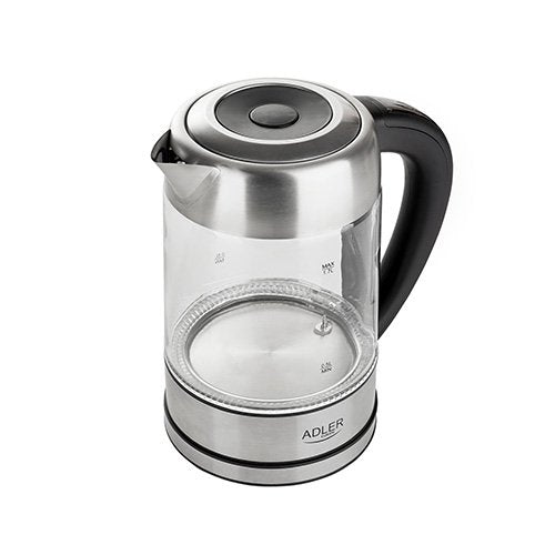Hervidor De Agua Adler Ad 1247 New 1,7 L Avellana, Acero Inoxidable, Transparente 2200 W