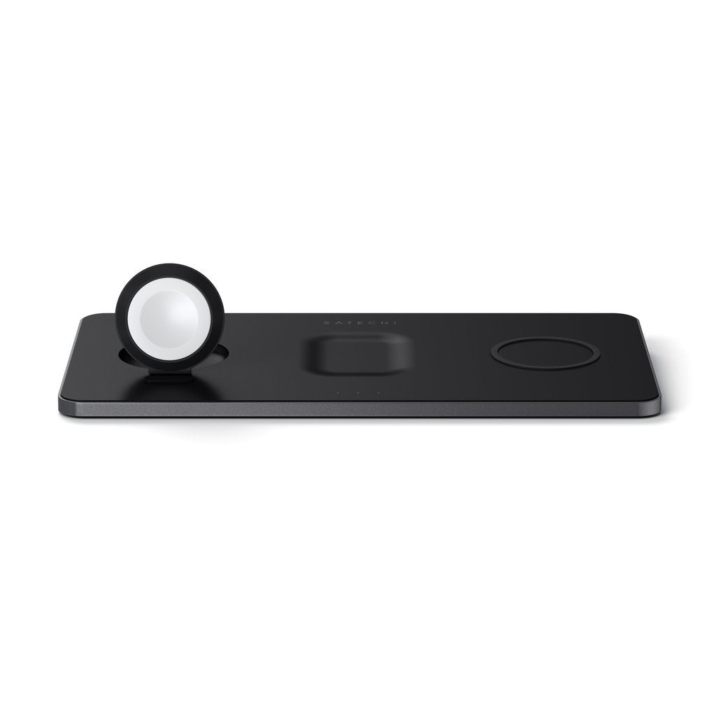 Cargador Inalámbrico Satechi St-X3twcpm Cargador De Dispositivo Móvil Auriculares, Smartphone, Reloj Inteligente Negro Corriente Alterna  Interior