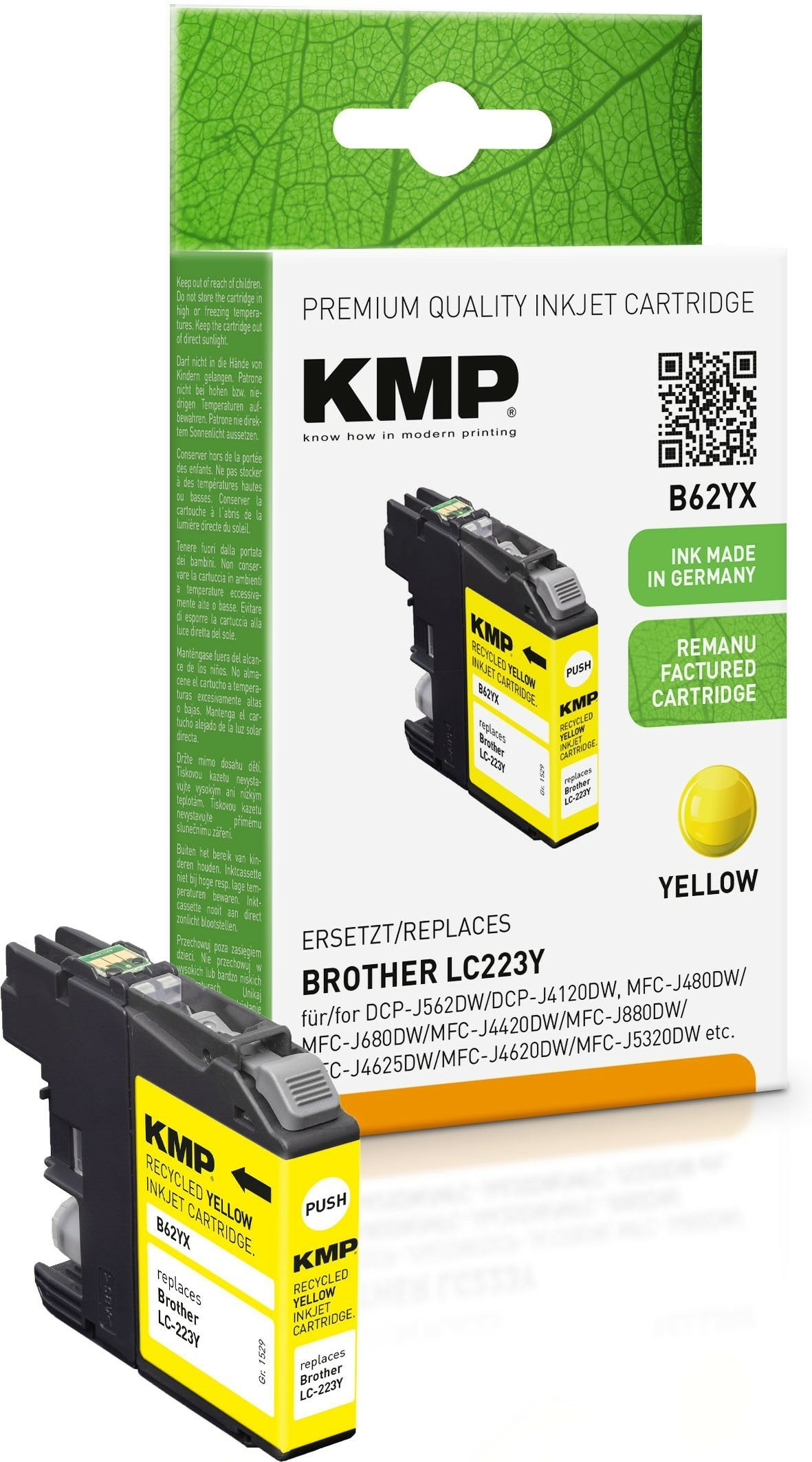 Tinta Kmp Brother Lc-223y Amarillo 550 S. B62yx