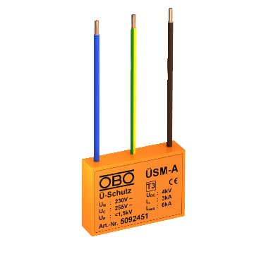 Obo Sm-A Berspannungsschutzmodul F.Alle Installationssysteme 255v 5092451