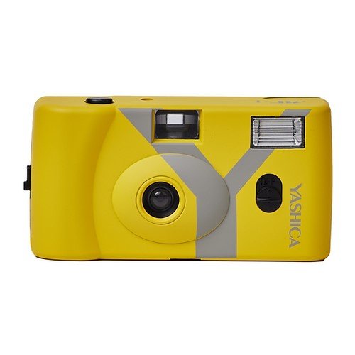 Yashica Mf-1 Snapshot Art Camera Amarillo Cámara Compacta Analógica