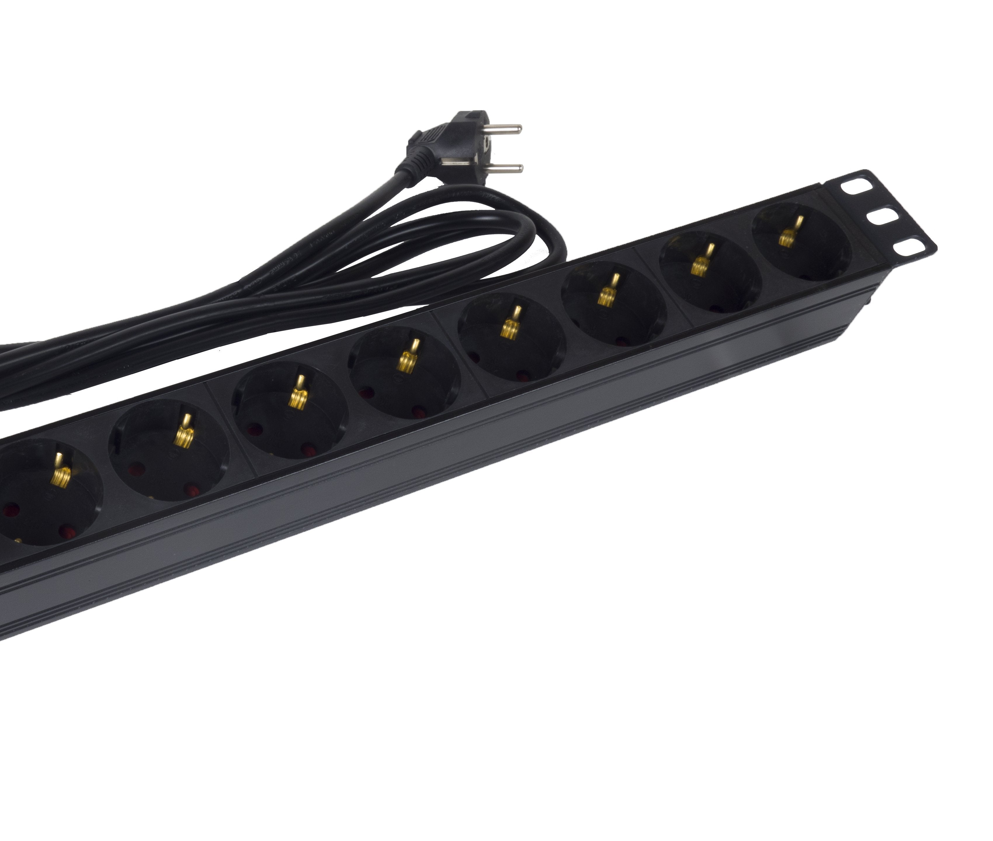 Regleta Phasak Bns 3518 8 Tomas De Corriente Negro
