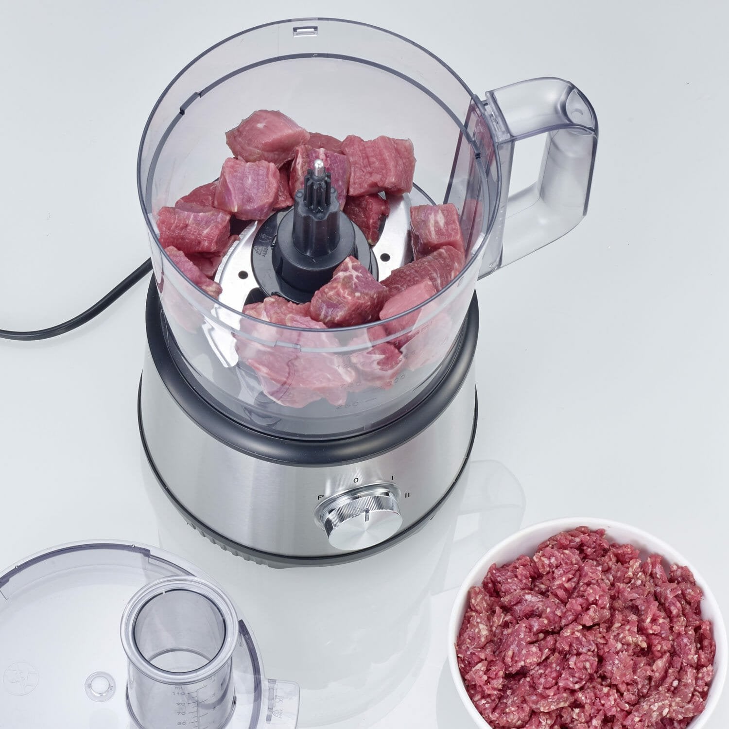 Severin Km 3892 Robot De Cocina 1200 W 1,5 L Negro, Acero Inoxidable, Transparente