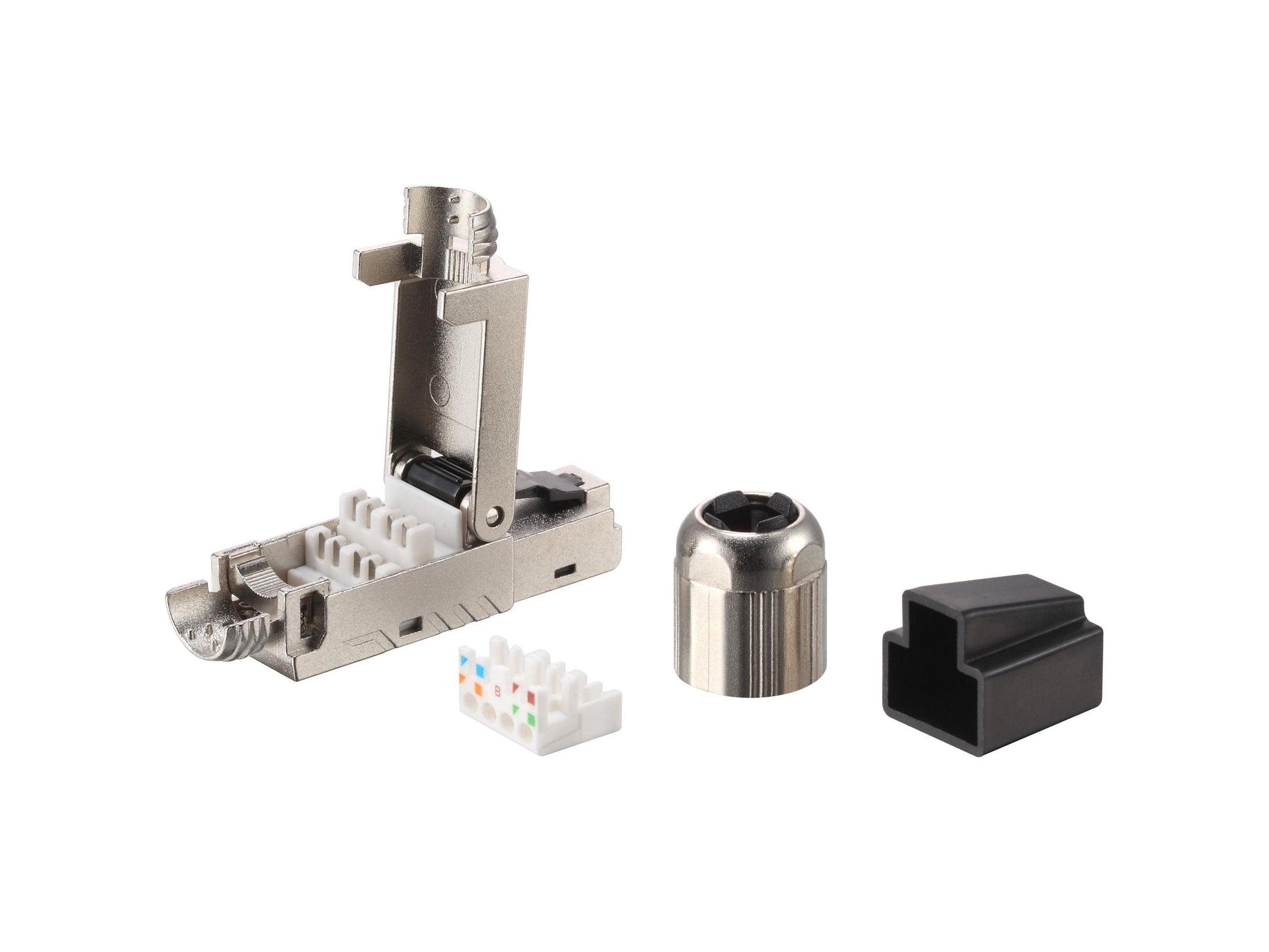 Conector Equip Rj45 Cat8.1 Juego De 5, Blindado, Libre De Fábrica