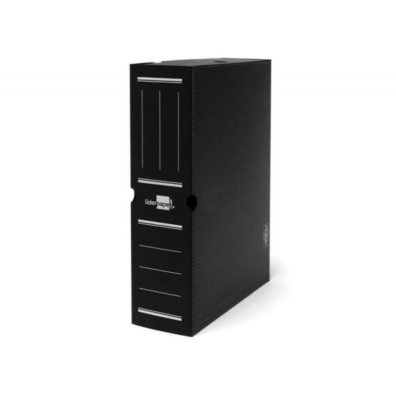 Carchivo Caja Archivo Definitivo Desplegado Pp 100mm Folio Negro
