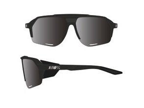 100percent Norvik - Hiper Mirror Lens Soft Tact Crystal Black