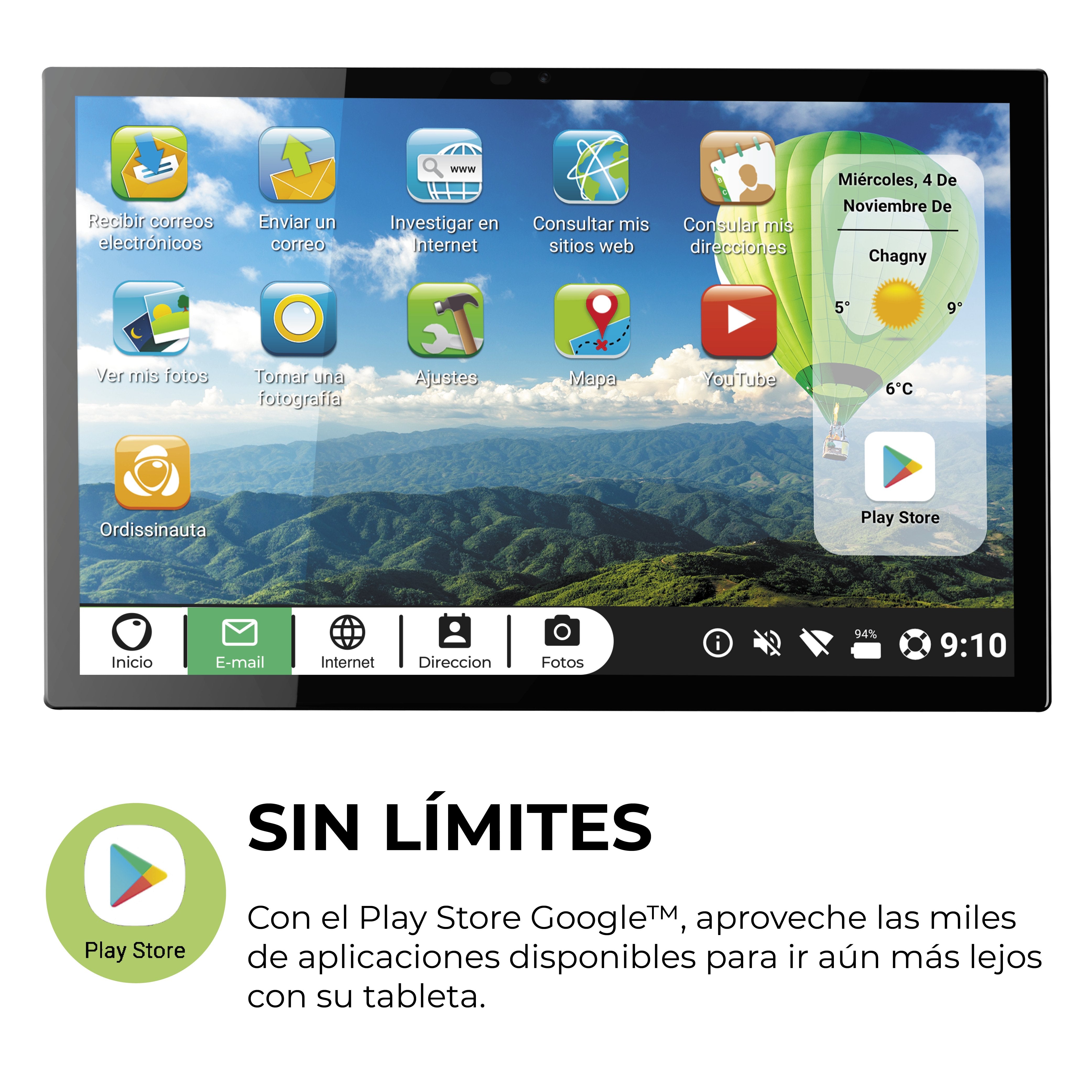 Tablet Ordissimo Celia Octa-Core Sc9863a 4gb+64gb 10,1"  Wifi/4g Fhd Android
