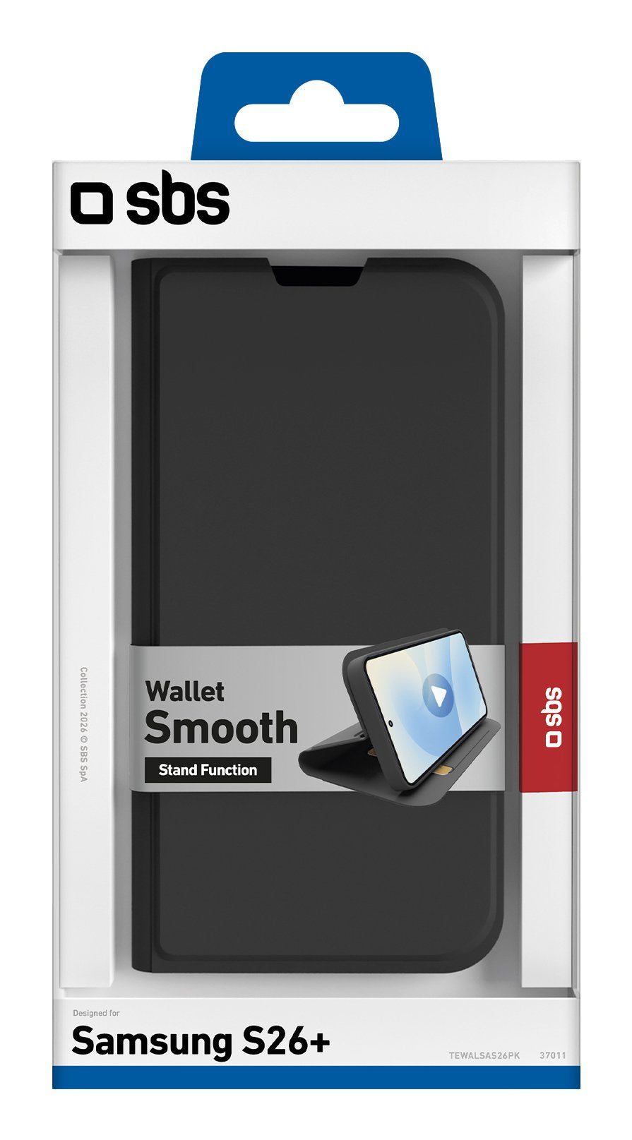 Sbs Wallet Stand Galaxy S26+ Schwarz