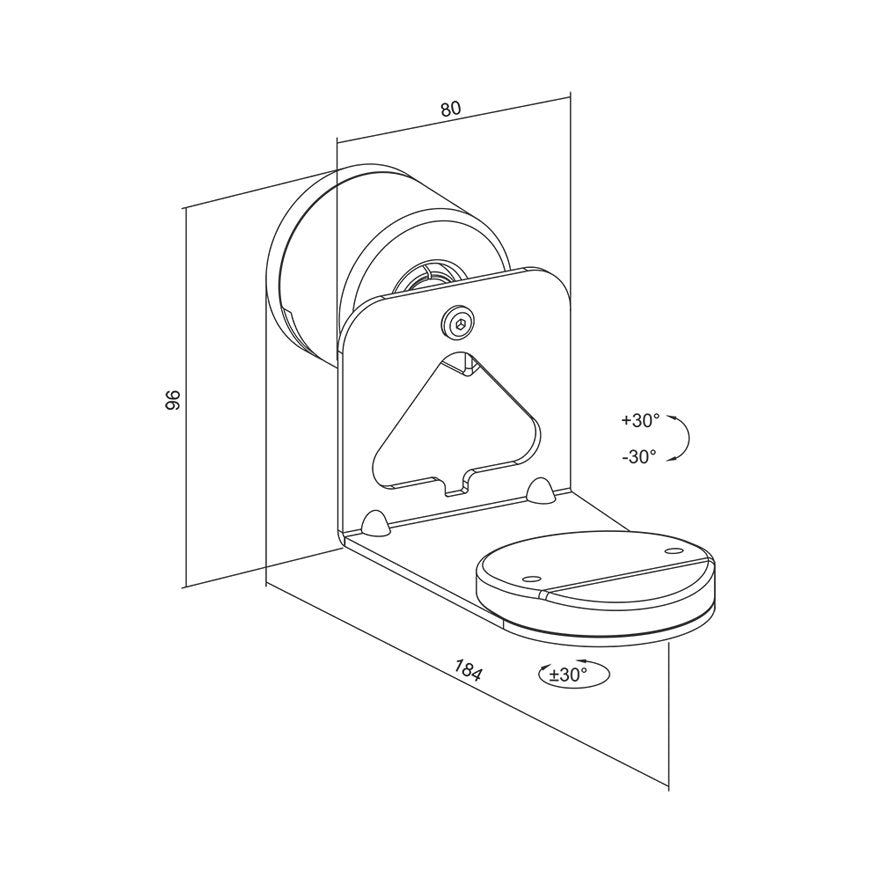 Soporte De Pared Para Altavoces Sonos Era 100 Y 300, Máx. 5 Kg, Negro