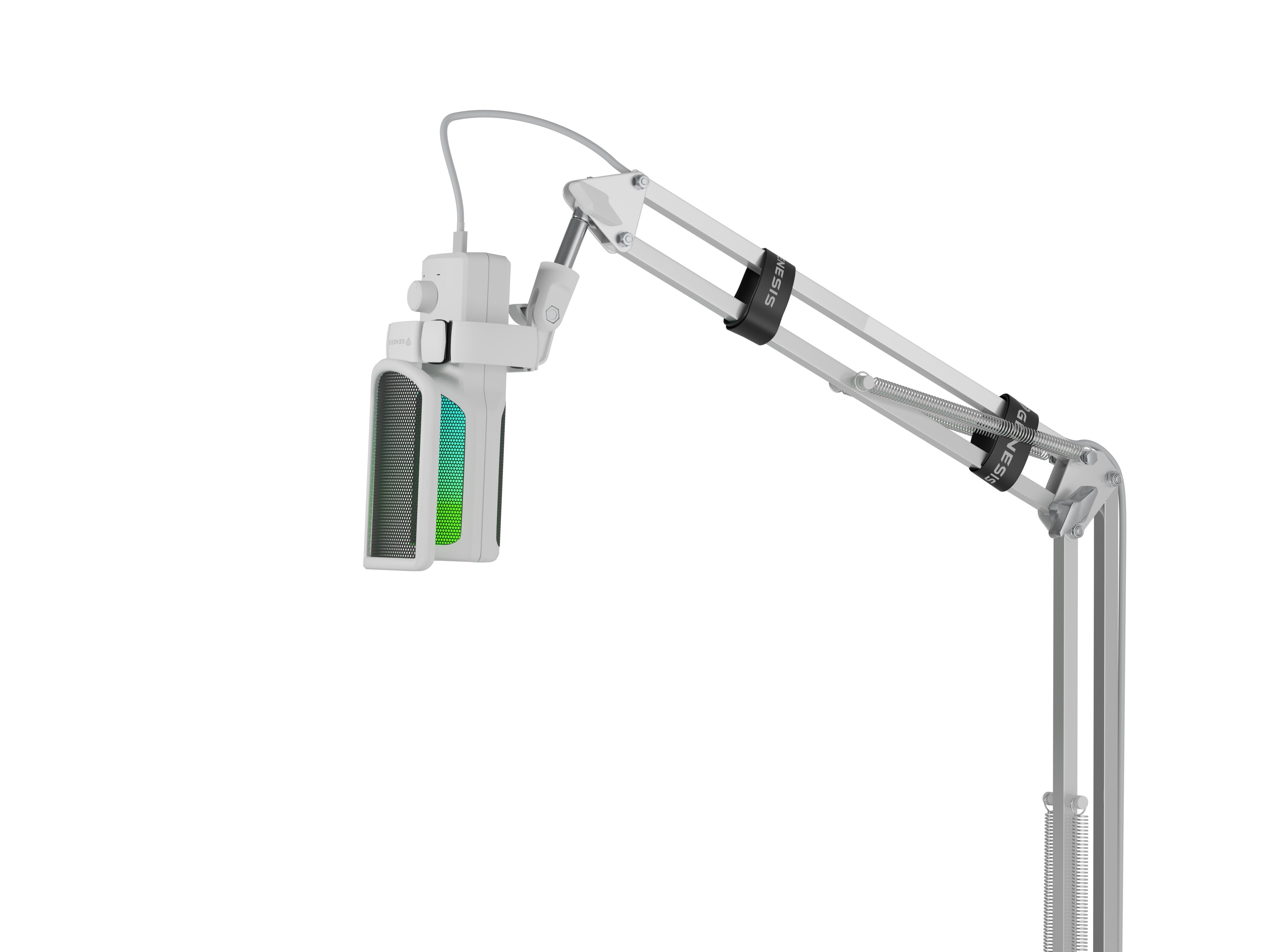 Micrófono Natec Genesis Radium 251 Usb Arm White