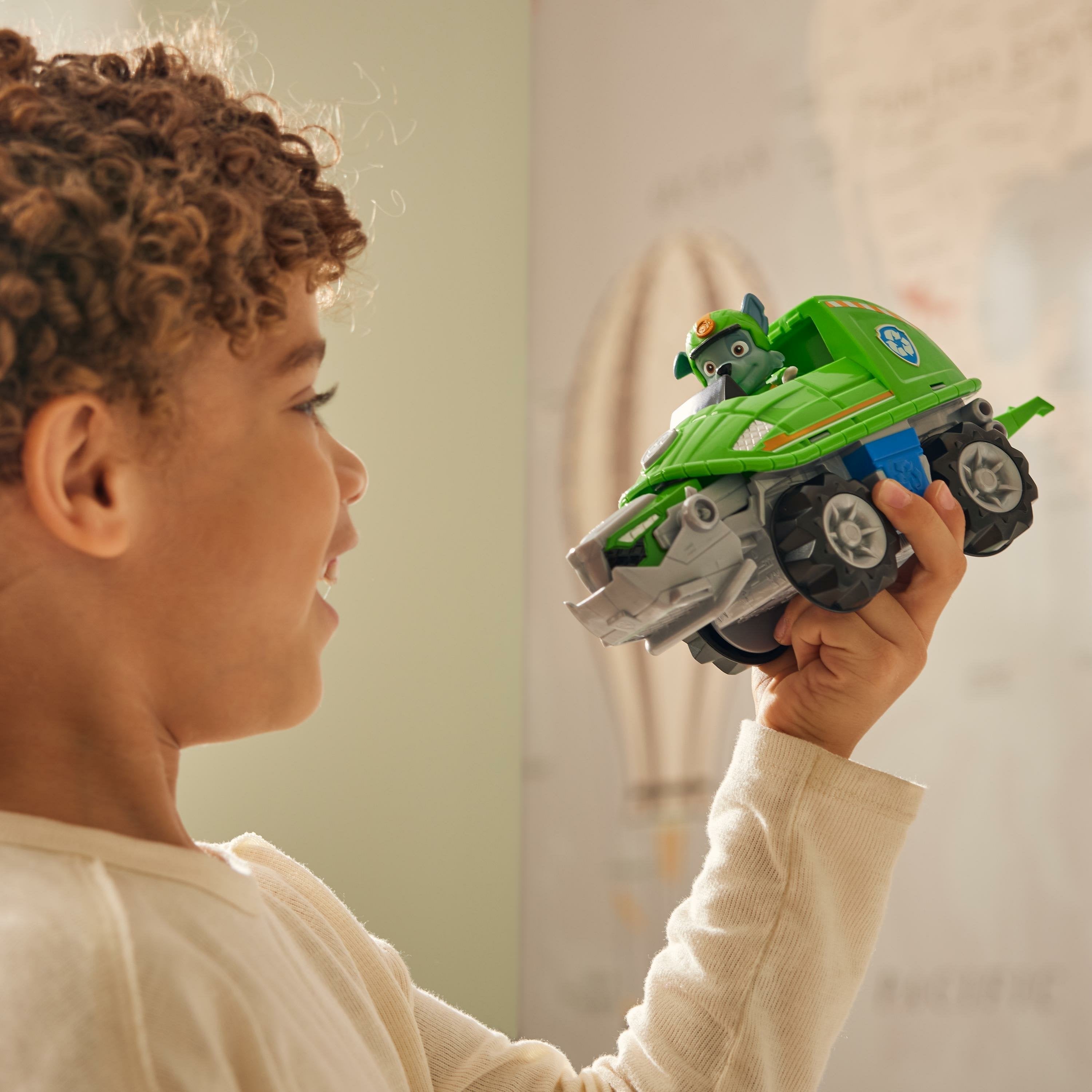 Spin Master Paw Patrol Jungle Pups - Vehículo De Tortuga Mordedora Con Vehículo De Juguete Con Figura Rocosa 6067763