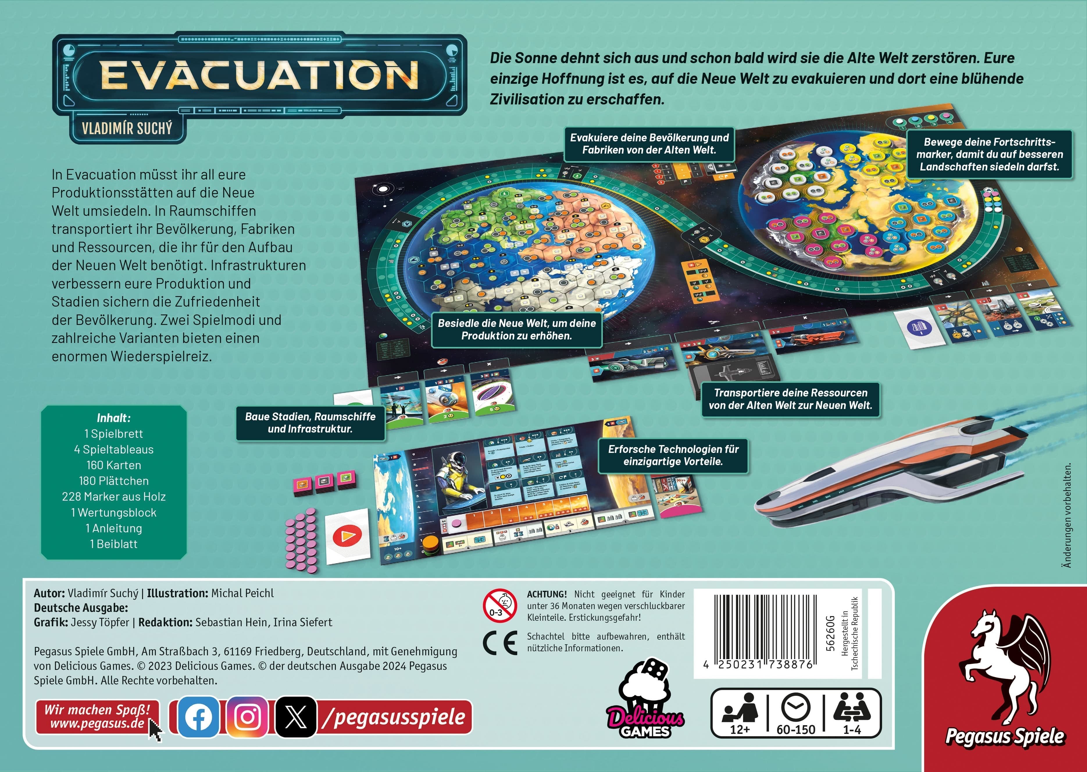 Evacuación De Pegasus, Juego De Mesa 56260g