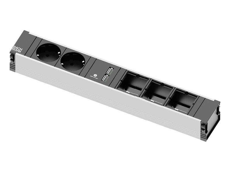 Bachmann 912.0168 Base Múltiple 2 Salidas Ac Interior Negro, Gris