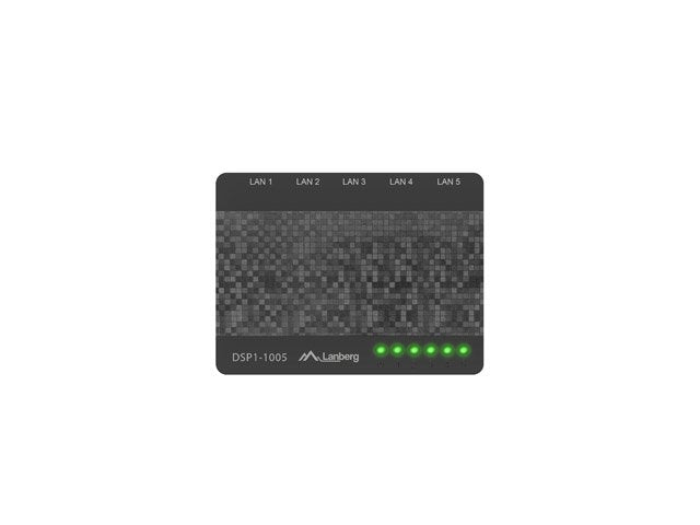 EAN 5901969415698 - Lanberg DSP1-1005 switch No administrado Gigabit Ethernet (10/100/1000) Negro, Gris imagen 2