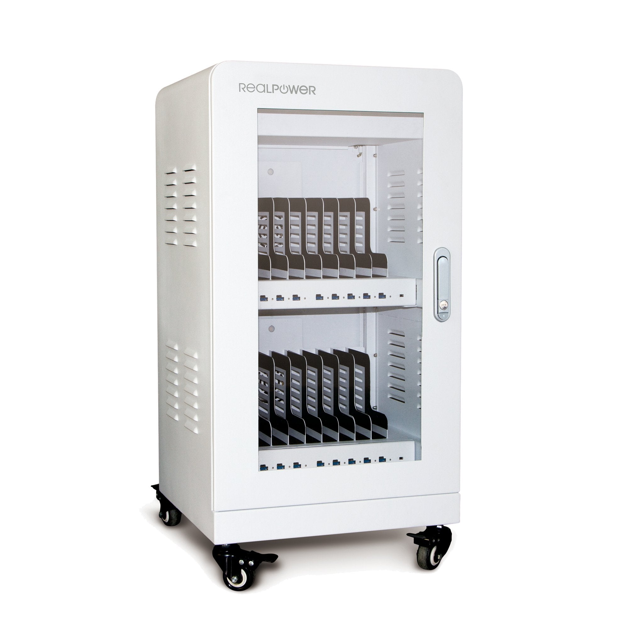 Realpower Estación De Carga / Gabinete De Carga De 20 Puertos 480w