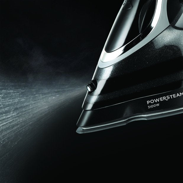 Russell Hobbs 20630-56 Plancha Plancha Vapor-Seco Suela De Cerámica Negro, Gris 3100 W