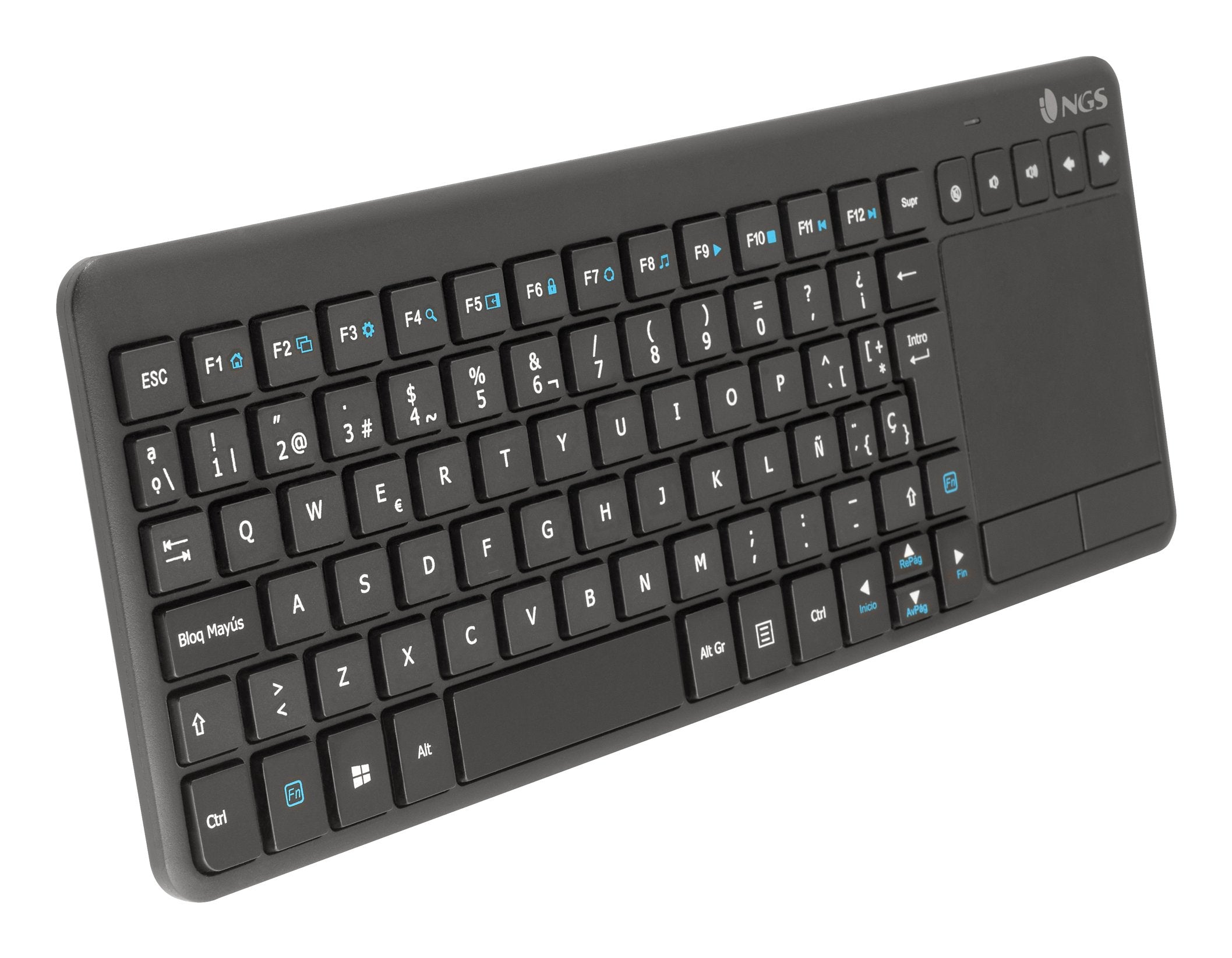 EAN 8435430611366 - NGS TV Warrior, AZERTY, FR teclado Hogar RF inalámbrico Francés Negro imagen 4