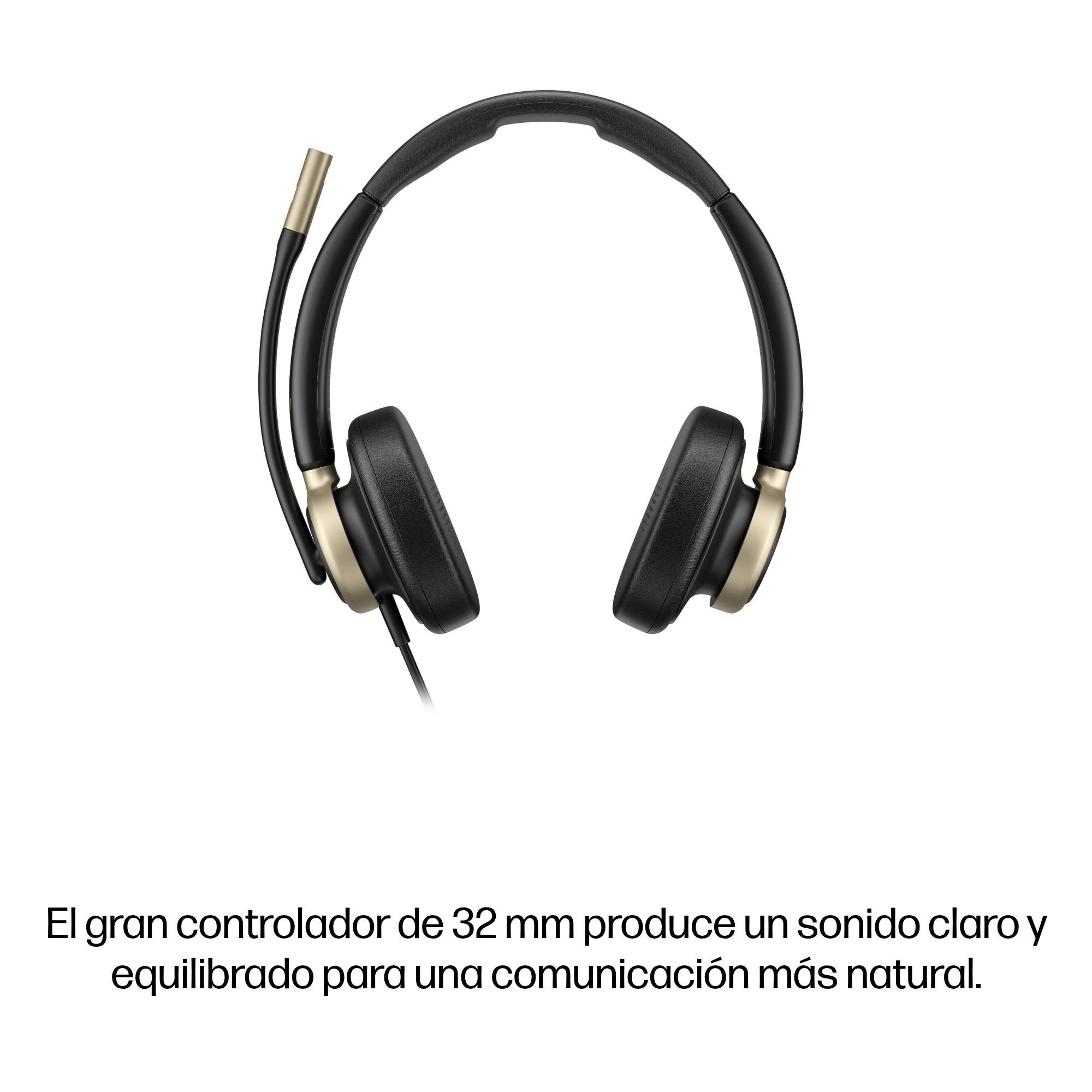 EAN 0199764365620 - HP Poly Mission 825 Stereo USB Wired Headset (Bulk) Negro imagen 9